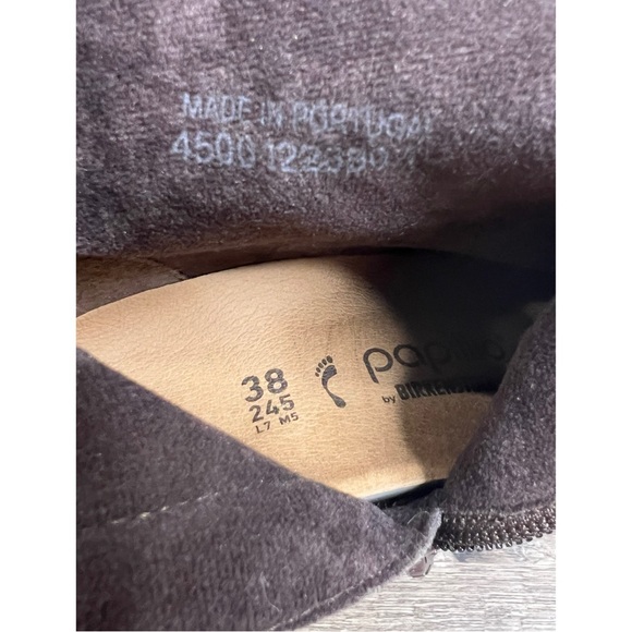 Birkenstock Papillio Ebba Wedge Boot Suede Leather size 38 / 7 - Picture 9 of 9